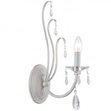 Απλίκα Τοίχου 1xE14 230V Λευκή 955LAURA1W